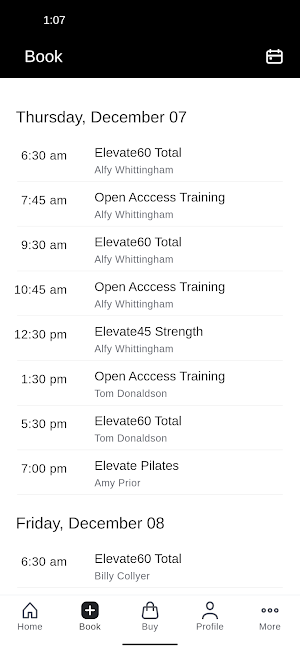 Elevate Fitness Studios Screenshot 1