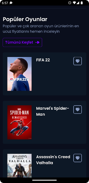 Oyun Fiyatları Screenshot 2
