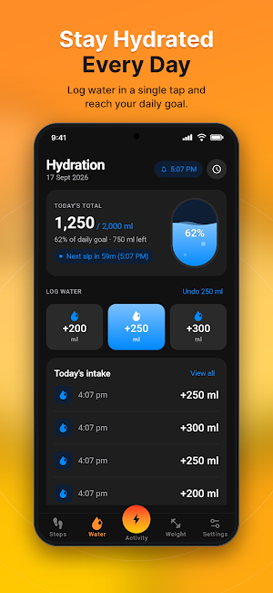 Stepora: Step Counter Screenshot 3