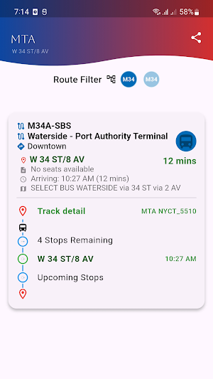 CTA Bus CTA Train live Track Screenshot 2