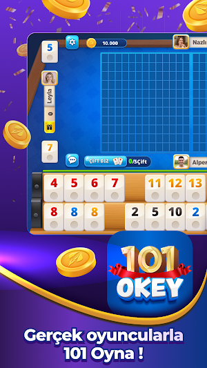 101 Okey Online HD Yüzbir Screenshot 1
