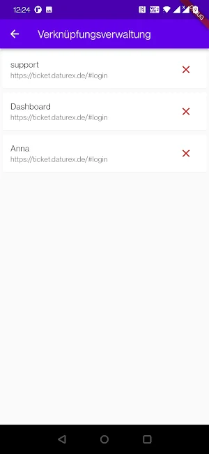 DATUREX Mobil Zammad Screenshot 2