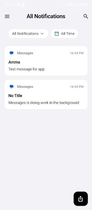 Notification History export Screenshot 0