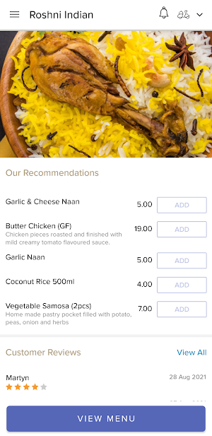 Roshni Indian Restaurant Screenshot 1