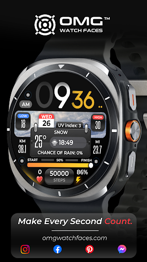 OMG 299 Weather Watch Face Screenshot 1