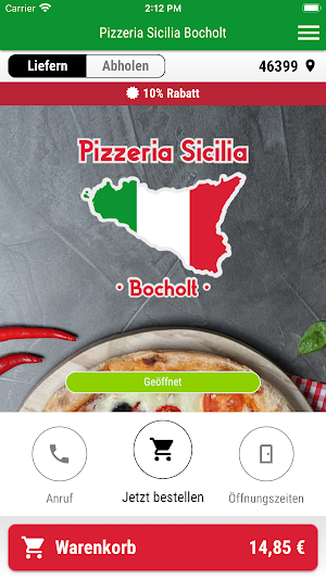 Pizzeria Sicilia Bocholt Screenshot 0