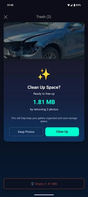 SwipeClean: Swipe Clean Photos Screenshot 2