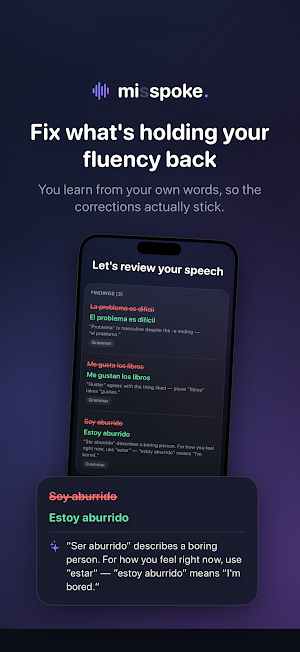 Mispoke: AI Speaking Coach Screenshot 2