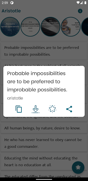 Aristotle Quotes and Sayings Screenshot 0