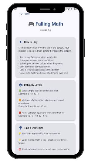 Falling Math Screenshot 1