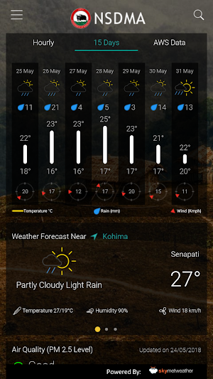 NSDMA Weather Screenshot 1