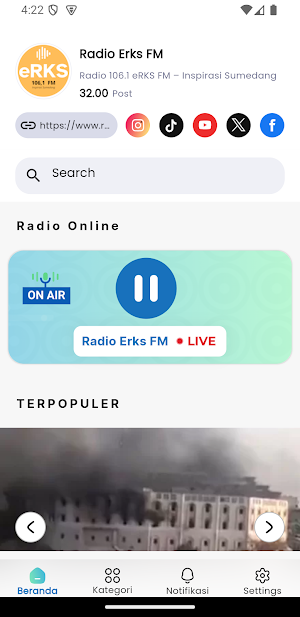Radio Erks FM Screenshot 1