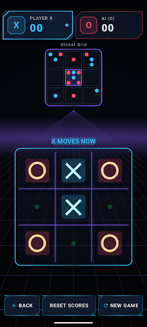 Neon Arcade: Dice Tic Tac Toe Screenshot 3
