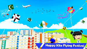 India Vs Pakistan Kite Fly 3D Screenshot 2