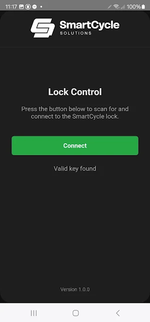 SmartCycle Lock Screenshot 1
