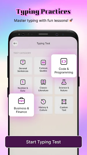 Typing Fast: Practice & Test Screenshot 1