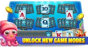 Solitaire lovely Fish: Tripeaks Screenshot 2