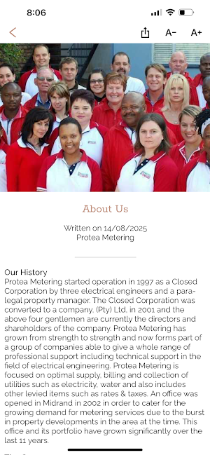Protea Metering Screenshot 2