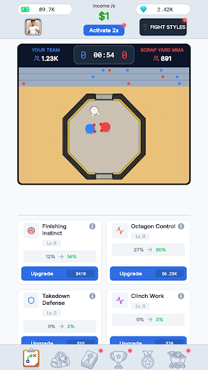 Fight Star - Team Manager Idle Screenshot 1