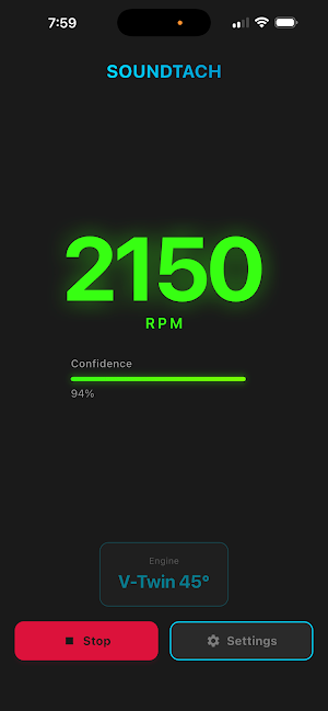 SoundTach - Engine RPM Meter Screenshot 0