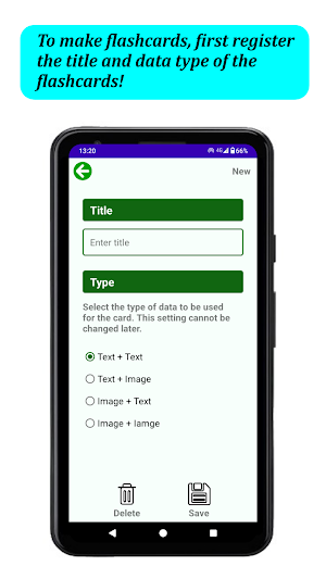App to make flashcards Screenshot 0