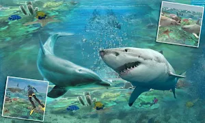 Shark Attack Spear Fishing 3D Screenshot 1
