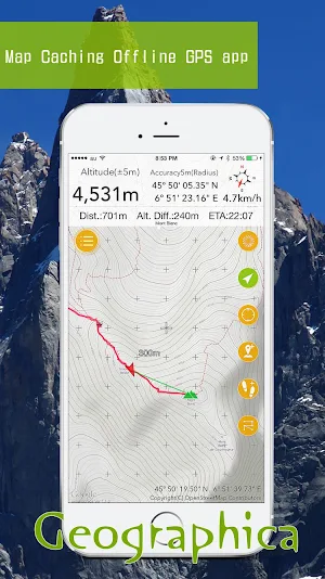 Geographica [Offline GPS APP] Screenshot 0