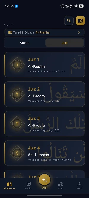 SIRAJ: Quran, Hadis, AI Dalil Screenshot 1