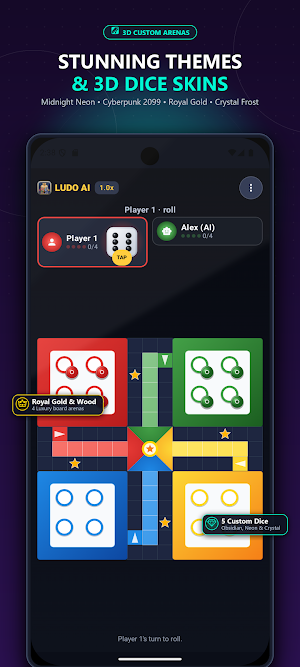 Ludo AI: Smart Dice & Trivia Screenshot 3