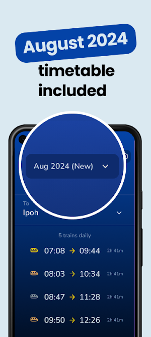 ETS Timetable - Train Schedule Screenshot 1