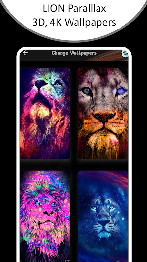 Lion 4D,3D Parallax wallpaper Screenshot 2