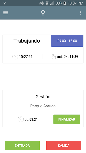 GeoVictoria - Marcación de Asistencia Screenshot 0