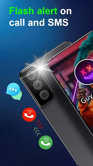 Flash Alert-Call SMS Flash App Screenshot 0