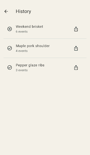 Smoker Timeline Screenshot 1