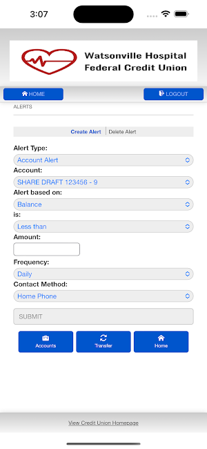 Watsonville Hospital FCU Screenshot 3