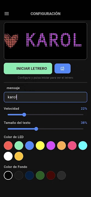 Letrero LED Digital Texto Pro Screenshot 0
