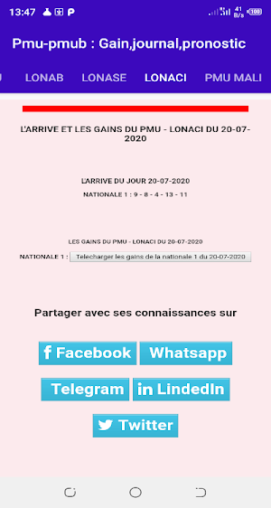 Pmu - pmub: gain, pronostic, journal hippique Screenshot 2
