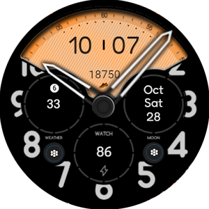 Orange Aviator Watch Face Screenshot 3