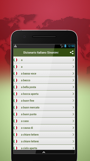 Dizionario Italiano Sinonimi Screenshot 1