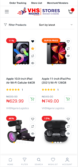 VHSNigeria eCommerce Screenshot 0
