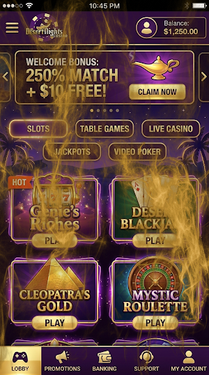 Desert Nights Casino Screenshot 2