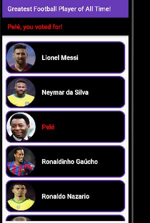 Rank Greatest Footballers Screenshot 1