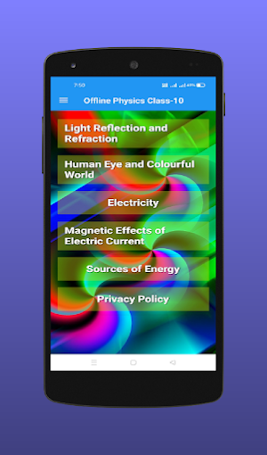 Offline Physics Class-10 Screenshot 1