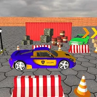 UK police car parking 3d game