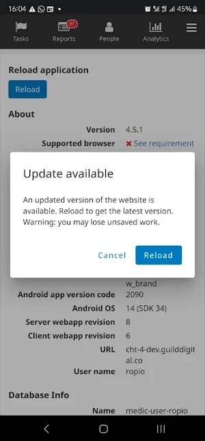 rCHMIS Training Screenshot 2