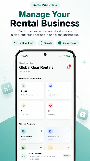 Rental POS Offline Screenshot 1