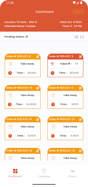 Corn Pos TableTab Screenshot 1