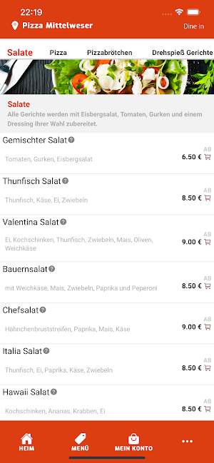 Pizzeria - Mittelweser Screenshot 2