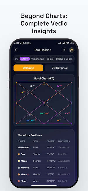 eJyotish – Vedic Astrology Screenshot 1