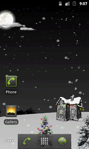Christmas Snow LWP Screenshot 0